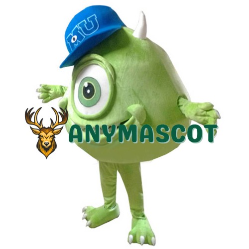 Mike Wazowski Mascot Costume From Monsters University Fancy Dress
