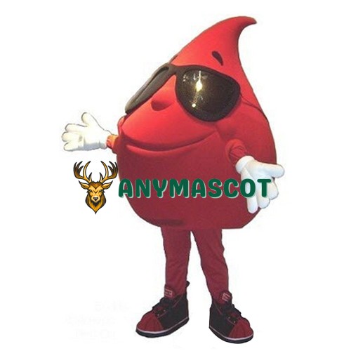 Red Drop of Water Blood Mascot Costume