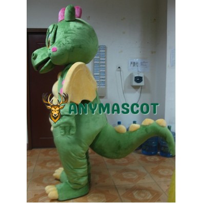 Green Dragon Mascot Costume