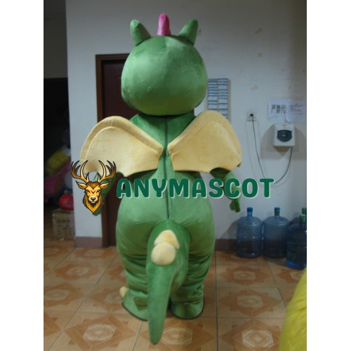 Green Dragon Mascot Costume