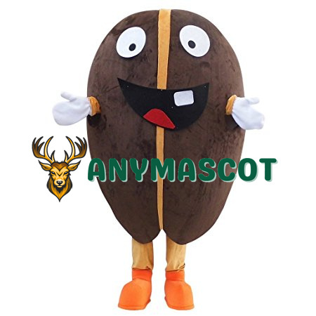 Lovely Coffee Bean Cartoon Mascot Costume