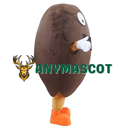 Lovely Coffee Bean Cartoon Mascot Costume