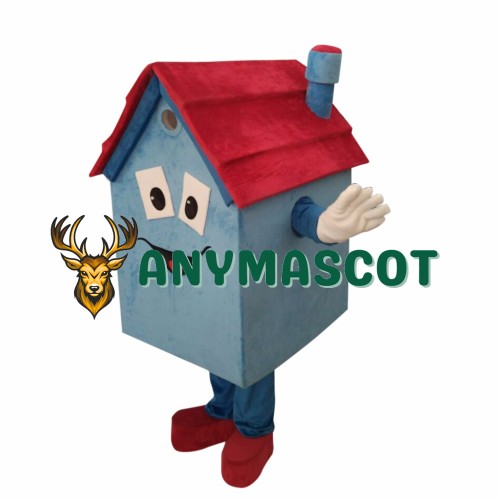 Blue House Mascot Costume
