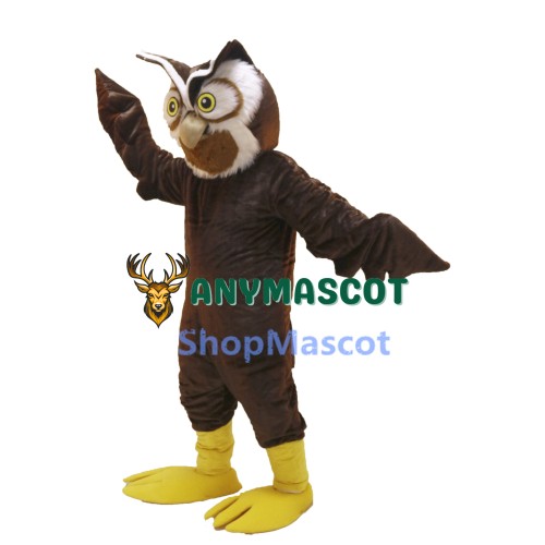 Brown Owl Mascot Costume