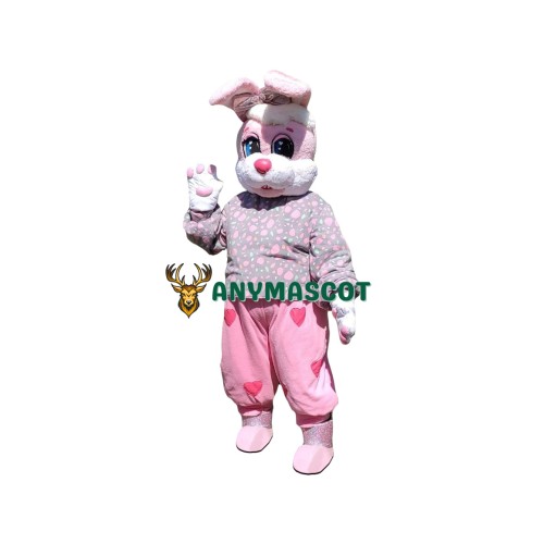 Superb Lightweight Pink Rabbit Mascot Costume