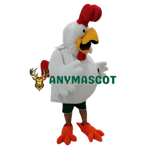 Funny Lightweight White Chicken Mascot Costume