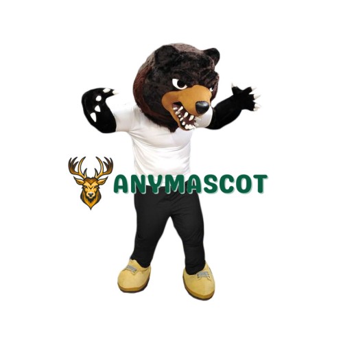 Fierce Lightweight Brown Bear Mascot Costume
