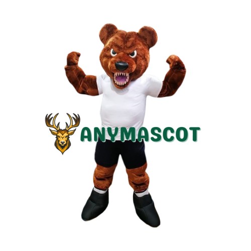 Fierce Realistic Brown Bear Mascot Costume
