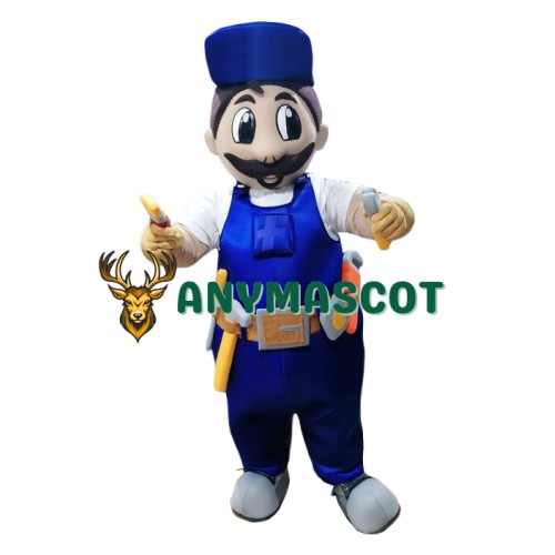 Superb Friendly Builder Mascot Costume