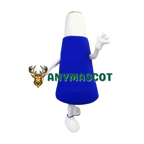 Blue Light Bulb Mascot Costume