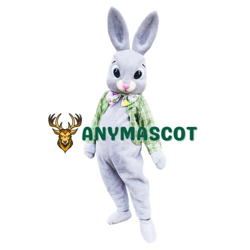 Realistic Green Suit Rabbit Mascot Costume