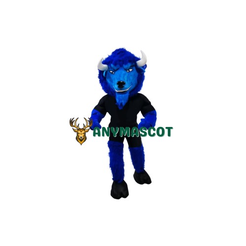 Sport Lightweight Blue Bull Mascot Costume