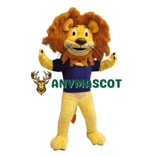 Happy Lightweight Realistic Lion Mascot Costume