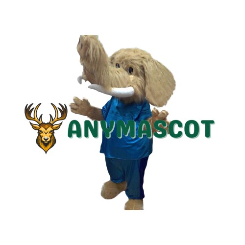 Friendly Lightweight Mammoth Mascot Costume