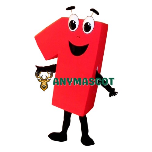 Superb Number One Mascot Costume