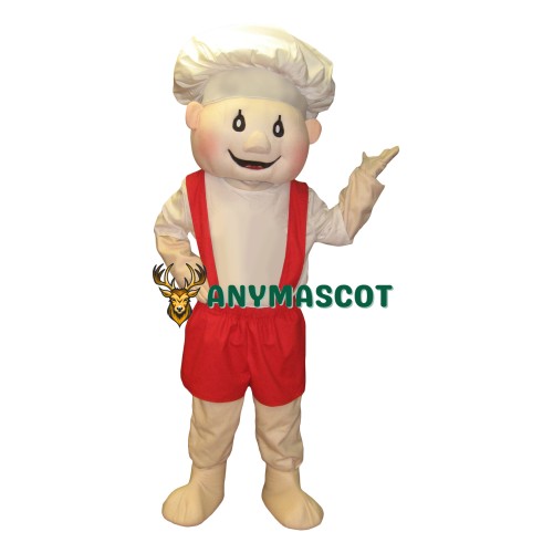 Pizza Chef Boy Mascot Costume