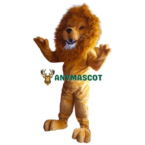 Affordable Muscular Realistic Lion Mascot Costume
