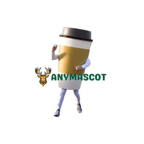 Superb Realistic Coffee Cup Mascot Costume