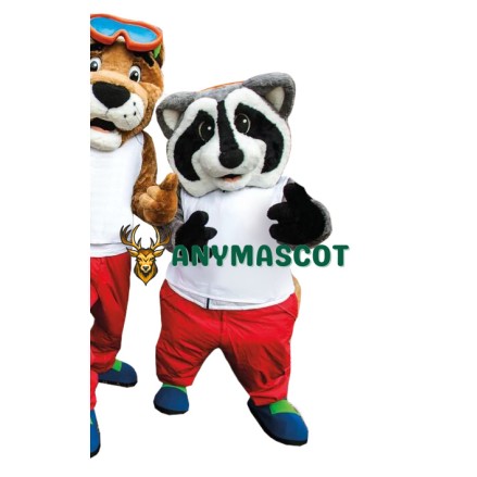 Superb Lightweight Realistic Raccoon Mascot Costume
