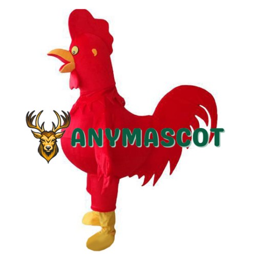 Red Lightweight Rooster Mascot Costume