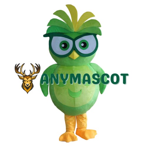 Affordable Green Owl Mascot Costume