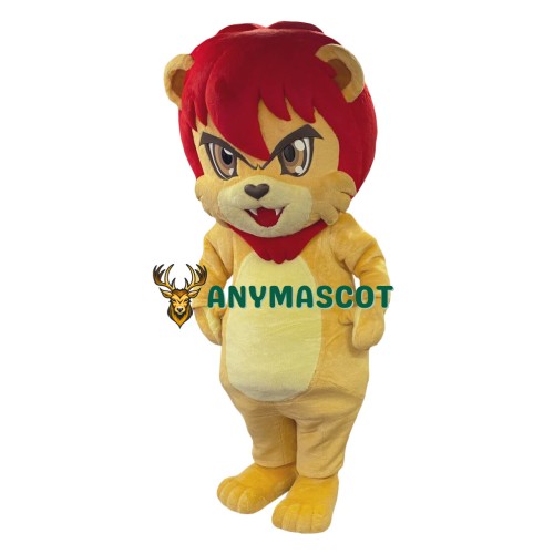 Lovely Red Hair Lion Mascot Costume