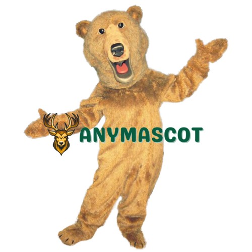 Realistic Lightweight Brown Bear Mascot Costume