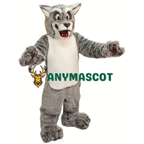 Realistic Lightwieght Grey Wolf Mascot Costume