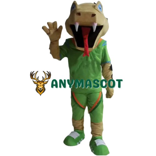 Green Suit Snake Mascot Costume