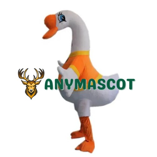Realistic White Goose Mascot Costume