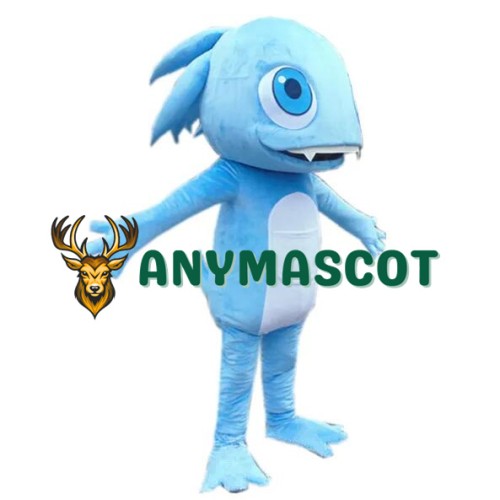 Blue Fish Monster Mascot Costume