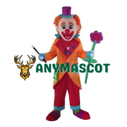 Superb Realistic Clown Mascot Costume