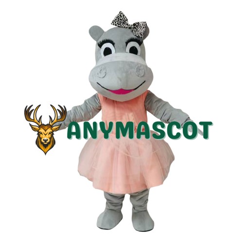 Affordable Female Lightweight Hippo Mascot Costume