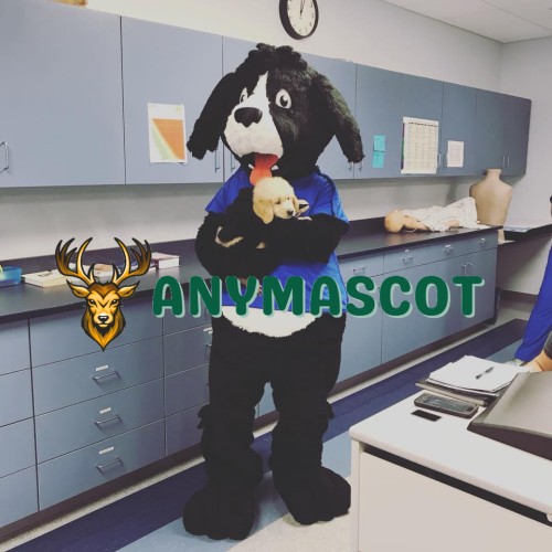Black White Dog Mascot Costume