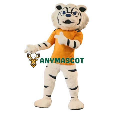 Affordable White Lightweight Tiger Mascot Costume