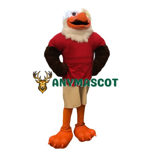 College Energetic Eagle Mascot Costume