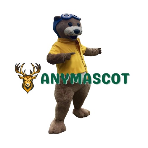 Realistic Lovely Otter Mascot Costume