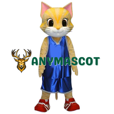 Realistic Yellow Cat Mascot Costume