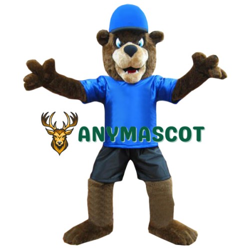 Realistic Fierce Brown Bear Mascot Costume