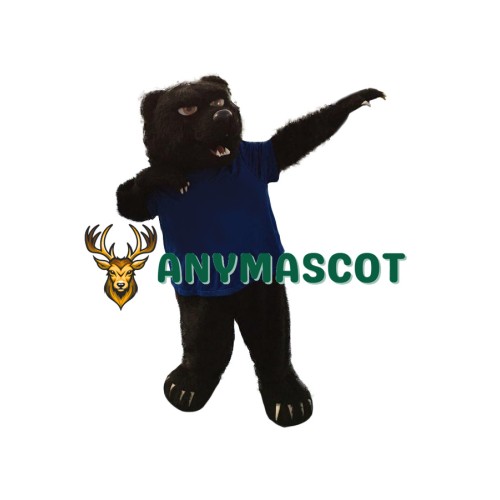 Fierce Realistic Black Bear Mascot Costume