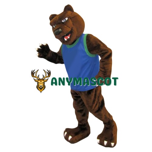 Fierce Realistic Lightweight Brown Bear Mascot Costume