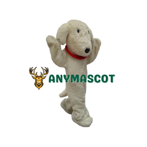 Cute Lightweight White Dog Mascot Costume