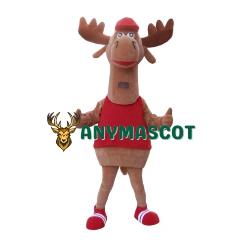 Sport Realistic Elk Mascot Costume