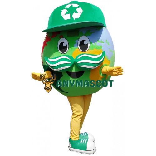 Green Earth Mascot Costume