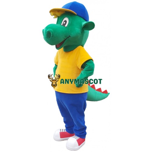 Lovely Lightweight Green Dragon Mascot Costume
