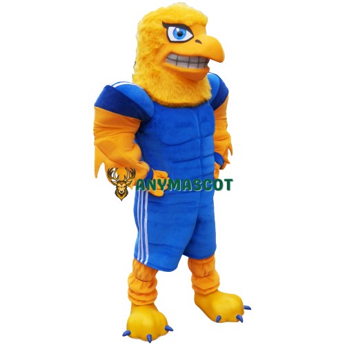 Sport Yellow Eagle Mascot Costume