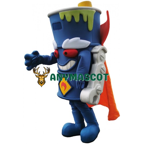 Trash Can Robot Mascot Costume