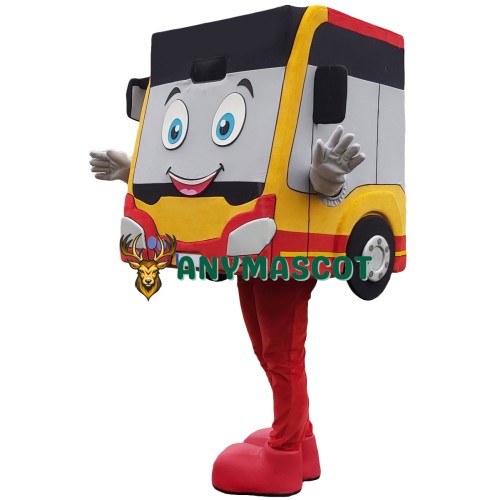 Happy Lightweight Bus Mascot Costume