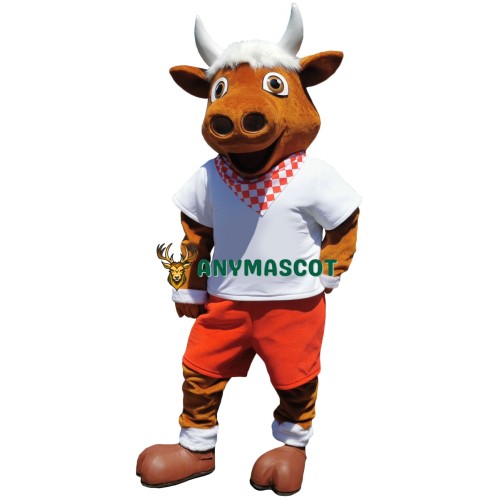 Friendly Sport Lightweight Bull Mascot Costume
