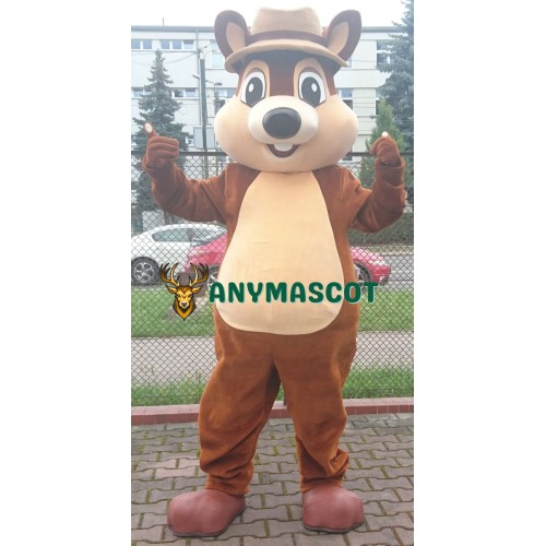 Friendly Lightweight Squirrel Mascot Costume